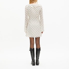 Heart Print Wrap Dress