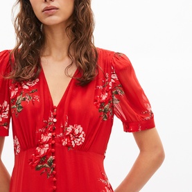 Floral Empire Waist Dress