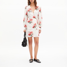 Floral Print Wrap Dress