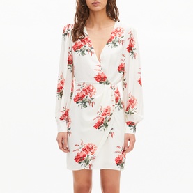 Floral Print Wrap Dress