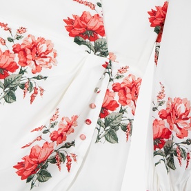Floral Print Wrap Dress