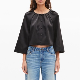 Cropped Cape Jacket