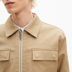 Flap Pocket Zip Overshirt