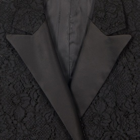 Lace Double-Breasted Blazer