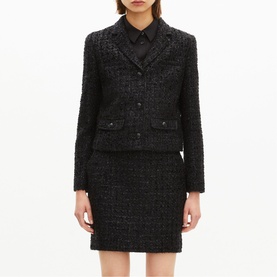 Lurex Tweed Cropped Jacket