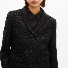 Lurex Tweed Cropped Jacket