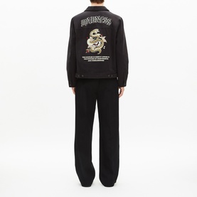 Snake Embroidery Logo Overshirt