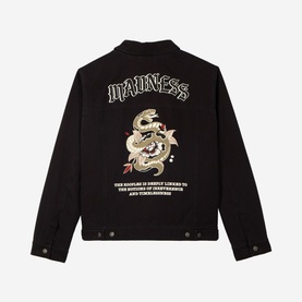 Snake Embroidery Logo Overshirt