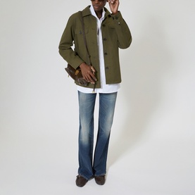 Snake Embroidery Logo Overshirt