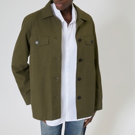 Snake Embroidery Logo Overshirt