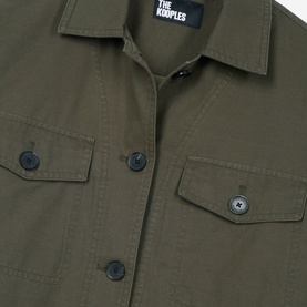 Snake Embroidery Logo Overshirt
