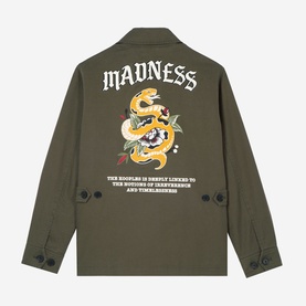 Snake Embroidery Logo Overshirt