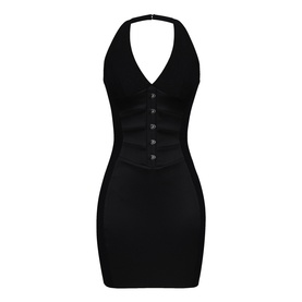 Lia Satin Waist Cinch Mini Dress
