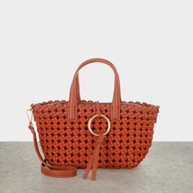 Calca Woven Top Handle Bag