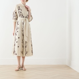 Banda Embroidered Shirt Dress