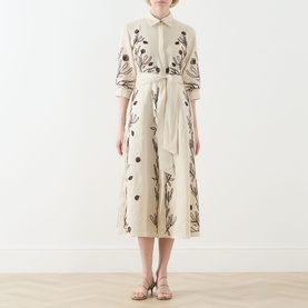 Banda Embroidered Shirt Dress
