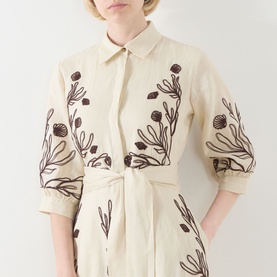Banda Embroidered Shirt Dress