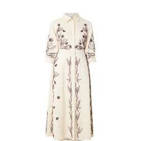 Banda Embroidered Shirt Dress