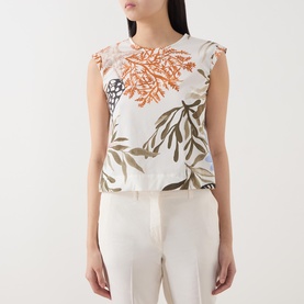 Floral Cap Sleeve Top