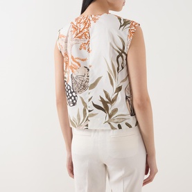 Floral Cap Sleeve Top