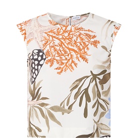 Floral Cap Sleeve Top