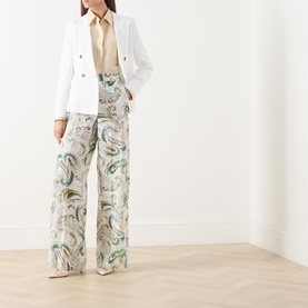 Domino Paisley Wide Leg Trousers