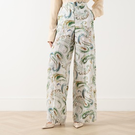 Domino Paisley Wide Leg Trousers