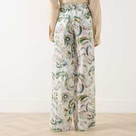 Domino Paisley Wide Leg Trousers