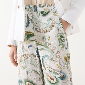 Domino Paisley Wide Leg Trousers
