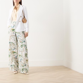 Domino Paisley Wide Leg Trousers