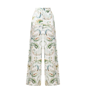 Domino Paisley Wide Leg Trousers