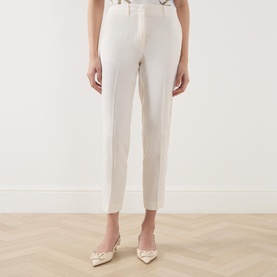 Cropped Straight Leg Trousers