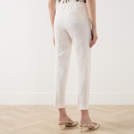 Cropped Straight Leg Trousers