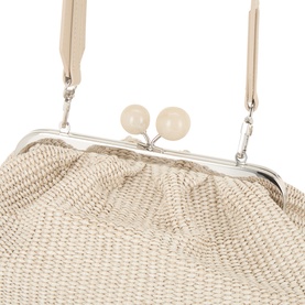 Fortuna Raffia Clutch