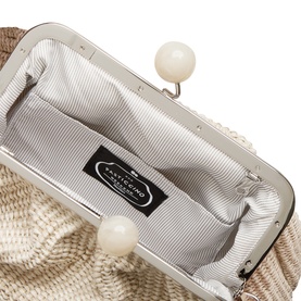 Fortuna Raffia Clutch