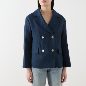 Avenue Double-Breasted Blazer