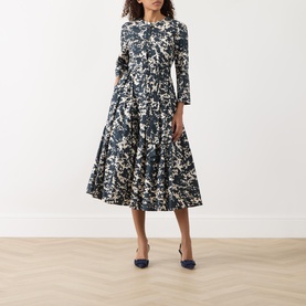 Pesche Printed Fit-and-Flare Dress