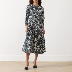 Pesche Printed Fit-and-Flare Dress
