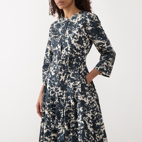Pesche Printed Fit-and-Flare Dress