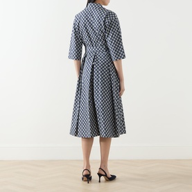 Unigeno Geometric Print Shirt Dress