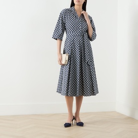 Unigeno Geometric Print Shirt Dress