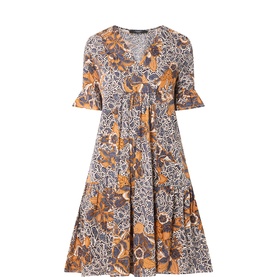 Fuoco Printed Mini Dress