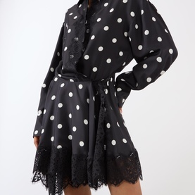 Bosso Polka Dot Mini Dress
