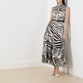 West Zebra Belted Dress