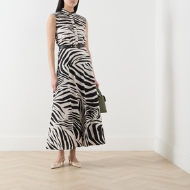 West Zebra Belted Dress