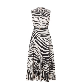 West Zebra Belted Dress
