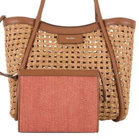 Marine Small Raffia Tote Bag