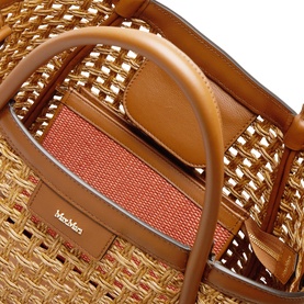Marine Small Raffia Tote Bag