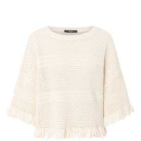 Palato Fringe Crochet Sweater