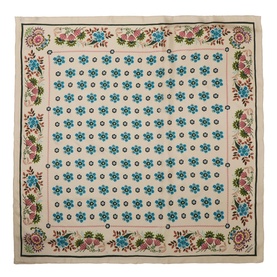 Floral Silk Square Scarf